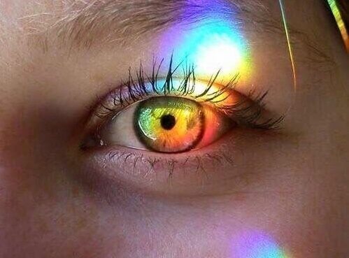 Olho iluminado