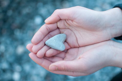Pedra em forma de coração