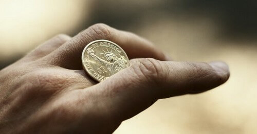 O experimento da moeda invisível