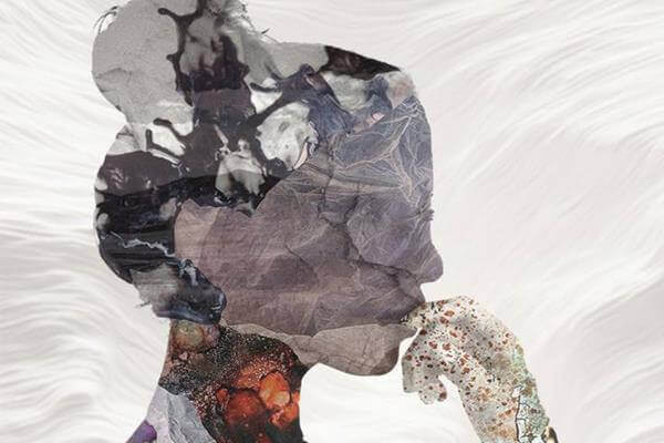 Ilustração de mulher pensativa