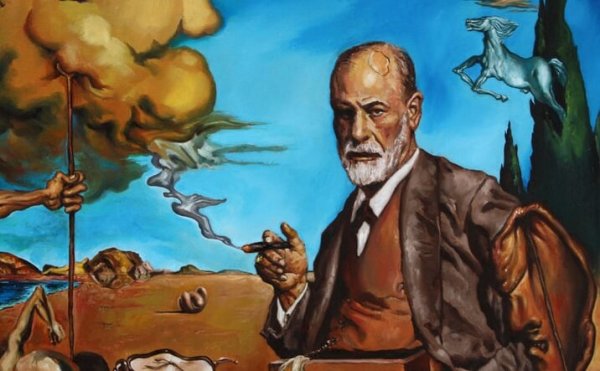 Pintura de Sigmund Freud