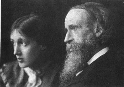 Virginia woolf com o pai