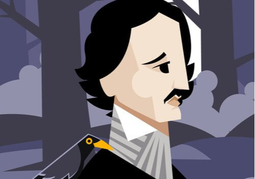 Caricatura de Edgar Allan Poe
