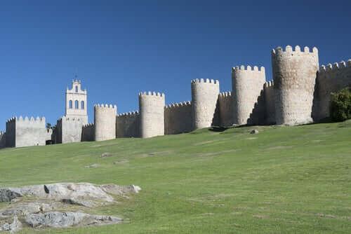 Muralhas de castelo espanhol