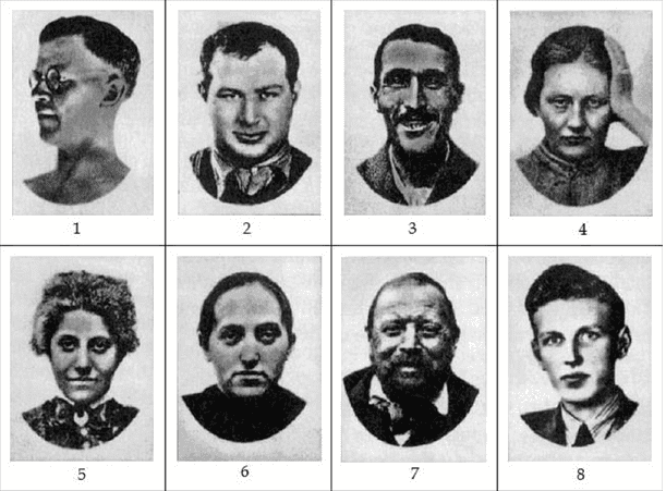 Rostos do teste de Szondi