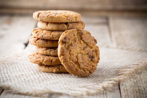 Biscoitos recém assados