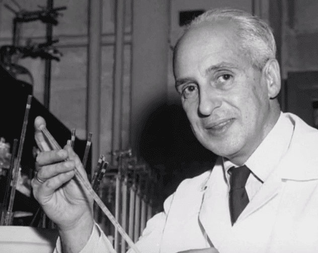 Severo Ochoa no laboratório