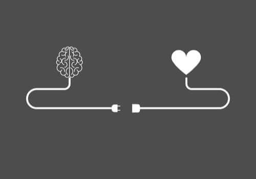 Cérebro conectado com o coração