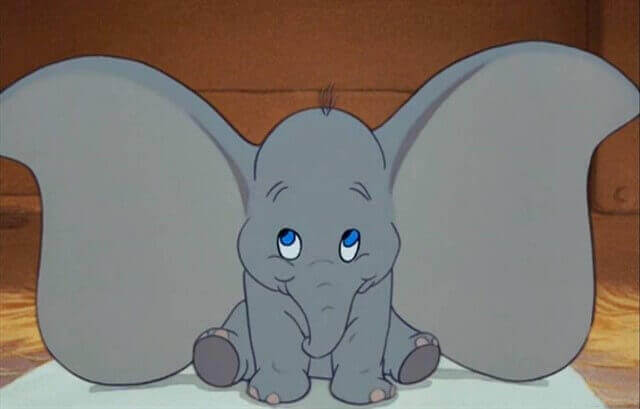 Desenho do Dumbo, da Disney