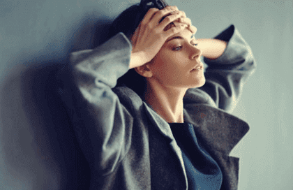 Mulher com muita ansiedade