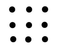 Apresentação do problema dos nove pontos