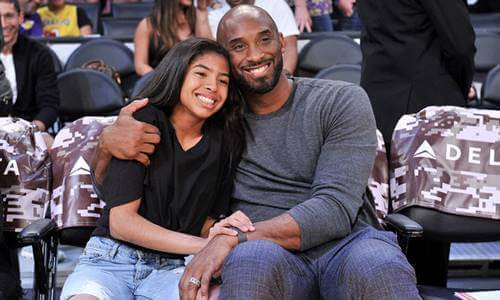 Kobe Bryant com sua filha