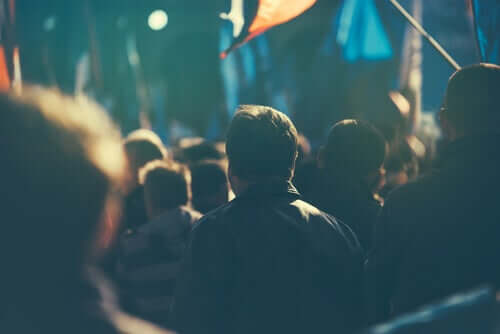 Pessoas em manifestação