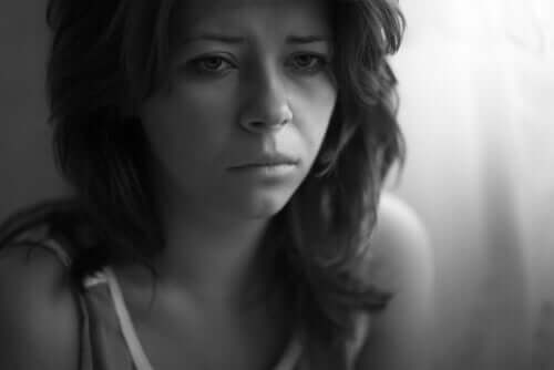 Mulher triste depois de se separar