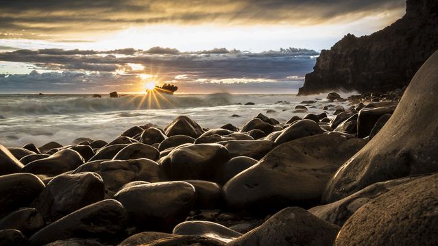 Pedras na praia