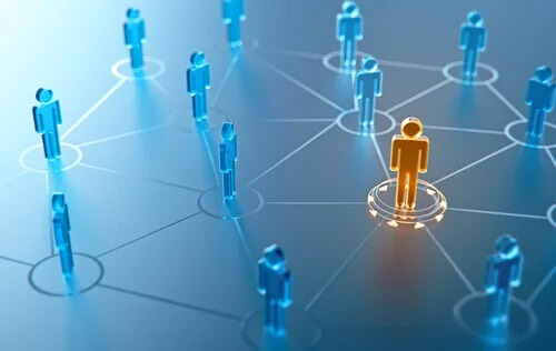 Rede de pessoas interligadas