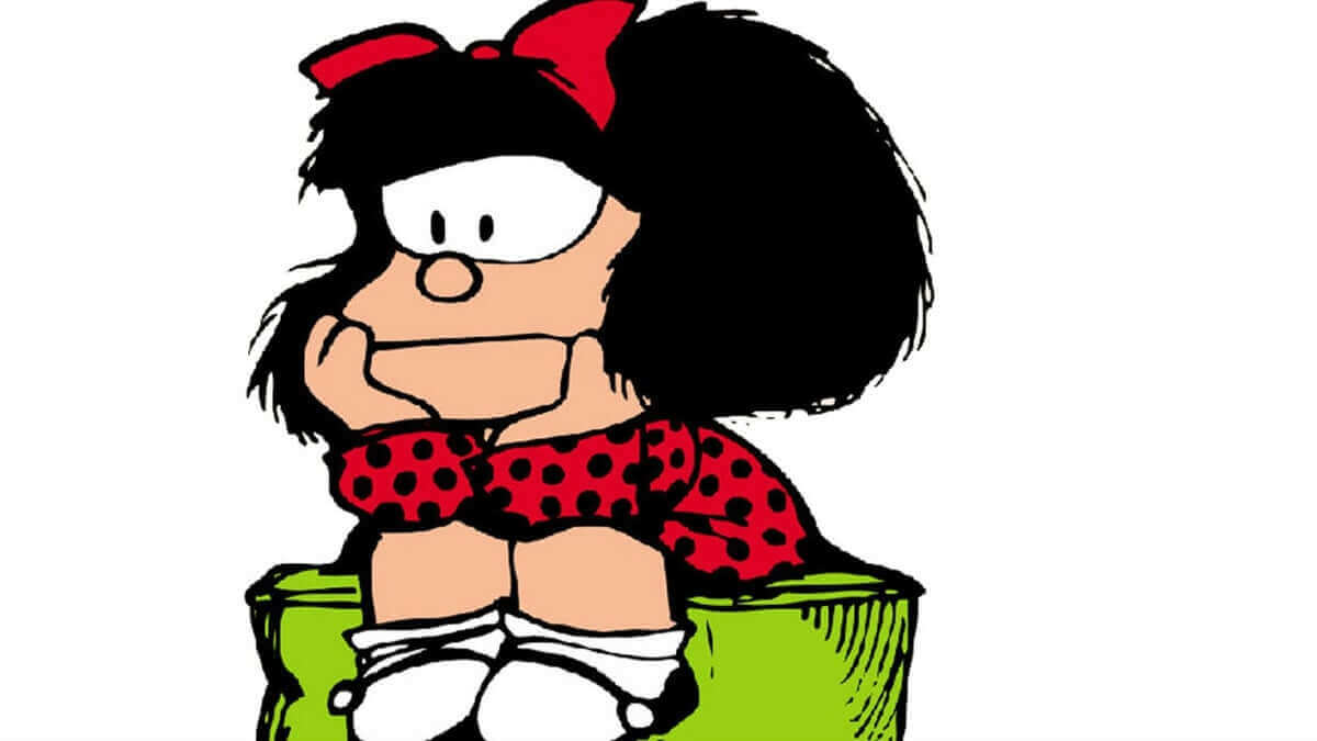 Mafalda pensativa