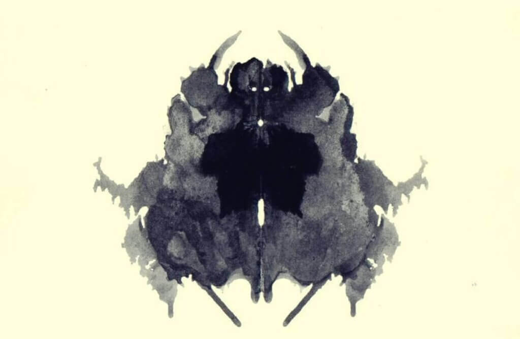 Mancha escura abstrata