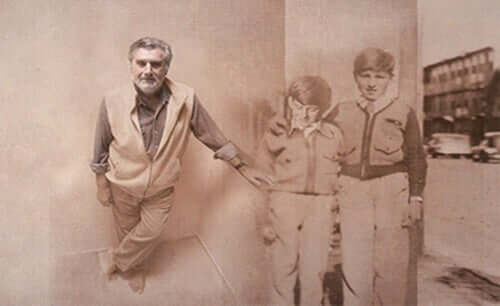 Aronson com sua família