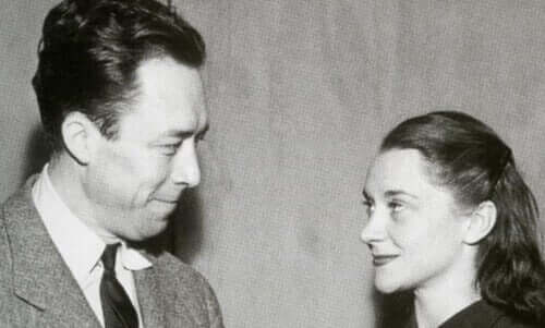 Camus e sua esposa