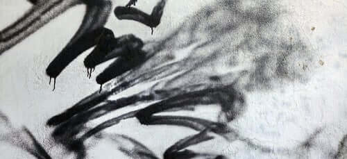 Pintura em preto e branco