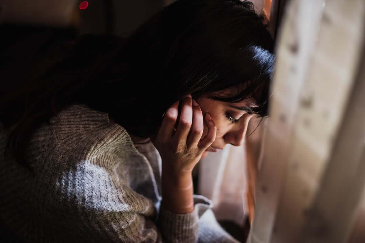Mulher cheia de problemas